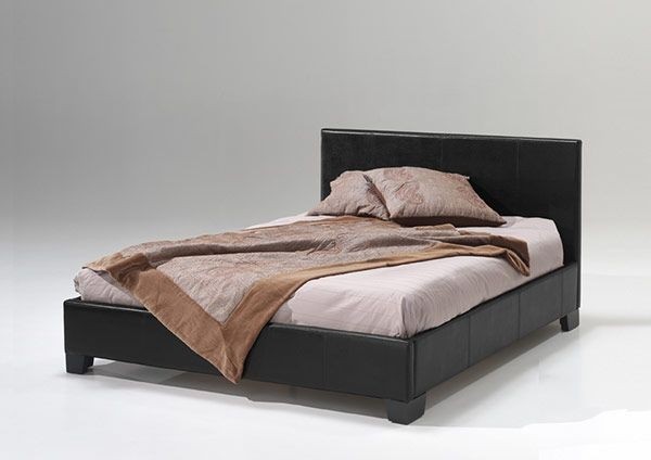 Lit style boxspring PP brun ou PP noir