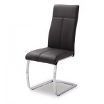 Chaise moderne en pu noir