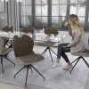 lot de 2 chaises pivotantes NEW YORK avec une assise très confortable muni d'une poignet pratique