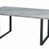 Table style industriel avec pieds en métal 180x90 cm