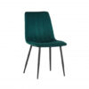 Chaise en velours vert