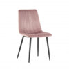 Chaise en velours rose