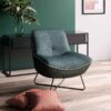 Fauteuil rico vert foncé