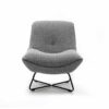 Fauteuil rico gris sans accoudoir