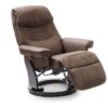 Fauteuil anti stress patty coloris brun avec pied rond